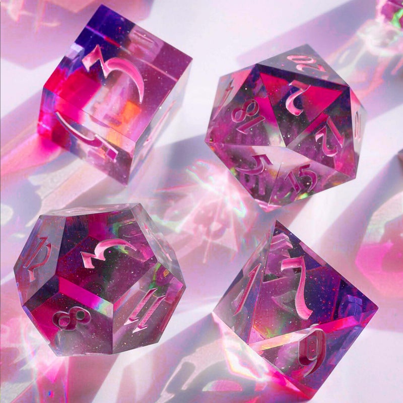 Juome Resin Molds - Silicone Molds for Epoxy Resin Casting with 7 Standard Dice Cavities, DIY Dice Making, Tabletop Gaming Gift - Image 3