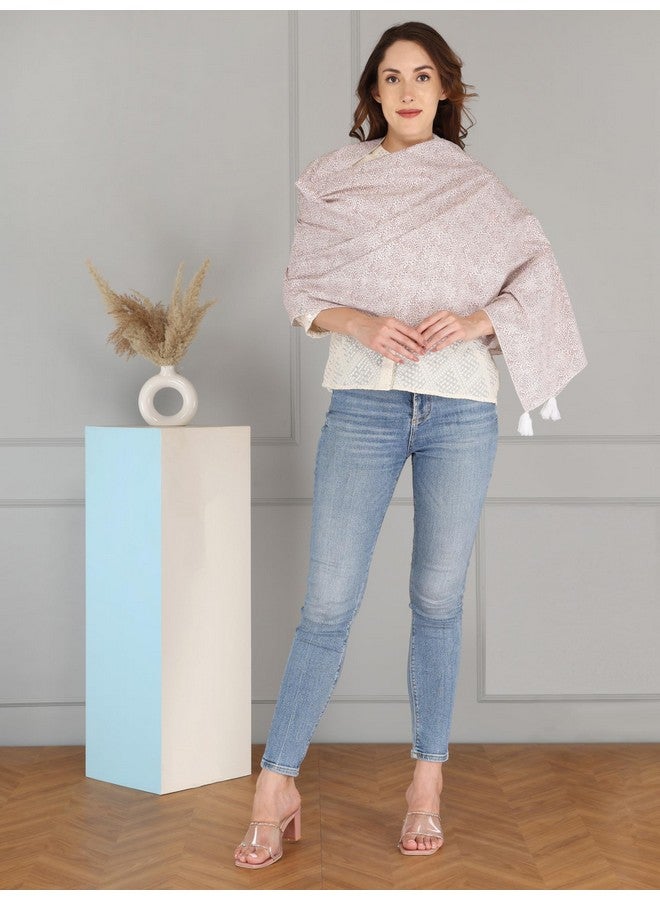 Switchon Multi Use Poncho Style Scarf with Buttons, Feeding Apron Breathable for Pre & Post Pregnancy Nursing Cover for Breastfeeding Free Size ((72inch x 22inch) (Brown_white) - Image 5