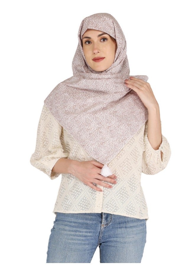 Switchon Multi Use Poncho Style Scarf with Buttons, Feeding Apron Breathable for Pre & Post Pregnancy Nursing Cover for Breastfeeding Free Size ((72inch x 22inch) (Brown_white) - Image 1