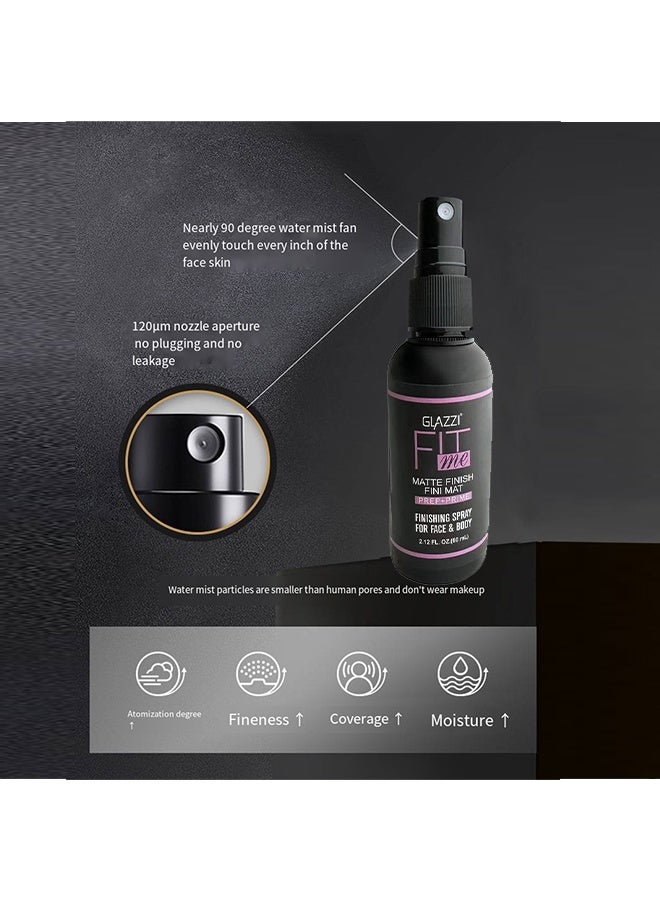 جلازي بخاخ التشطيب للوجه والجسم - بخاخ حاجز للمكياج ، بخاخ تثبيت للمكياج (60 مل) - Image 2