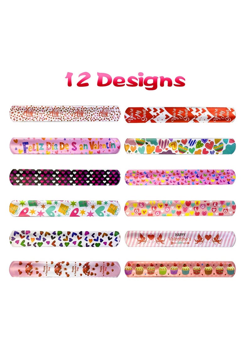 SYOSI أساور اللكمات لعيد الحب للأطفال، 48 قطعة أساور لكمة بالجملة، جوائز ألعاب عيد الحب، مستلزمات حفلة عيد الحب للعطلات للأطفال البنات والأولاد، مستلزمات حفلة عيد الميلاد، جوائز الصف الدراسي - Image 2