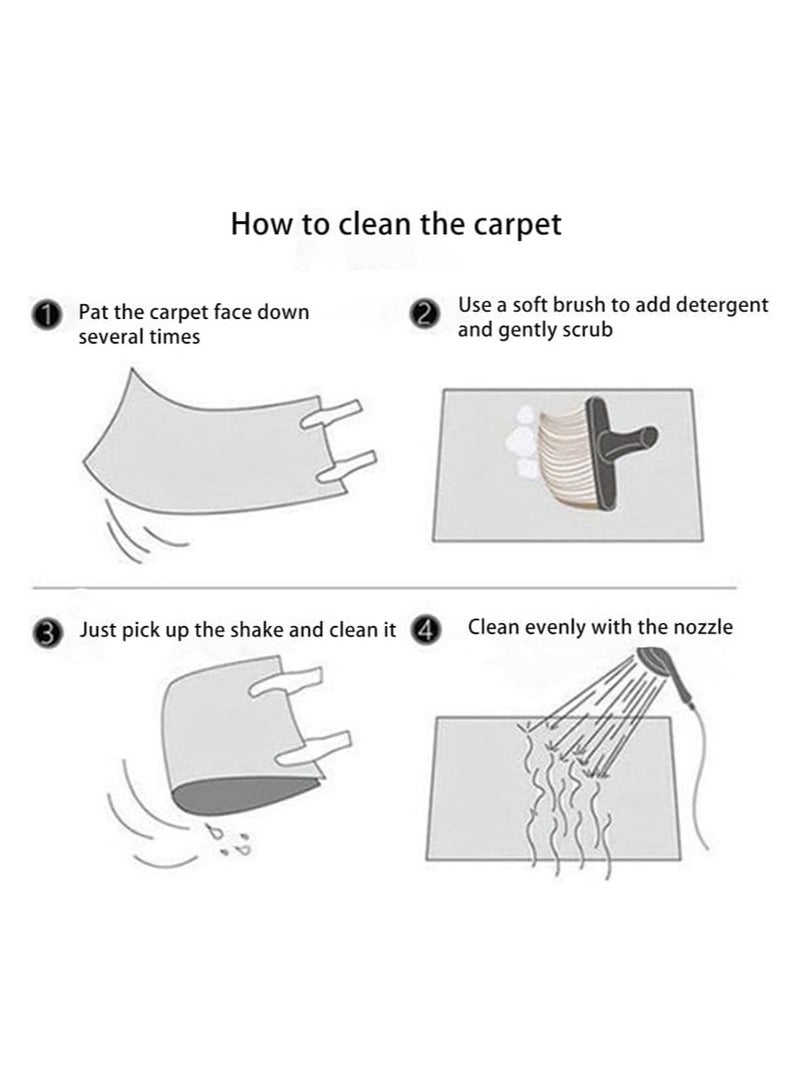 Bukela Moroccan Nordic Living Room Carpet Rug Soft Large Rugs for Bedroom Aesthetic Dining Room Rug Vintage Printed Non Slip Low Pile Living Room Carpet Family Room Den Office Middle Eastern Persian Carpet Rectangular Soft Touch Rug120 * 160CM - Image 5