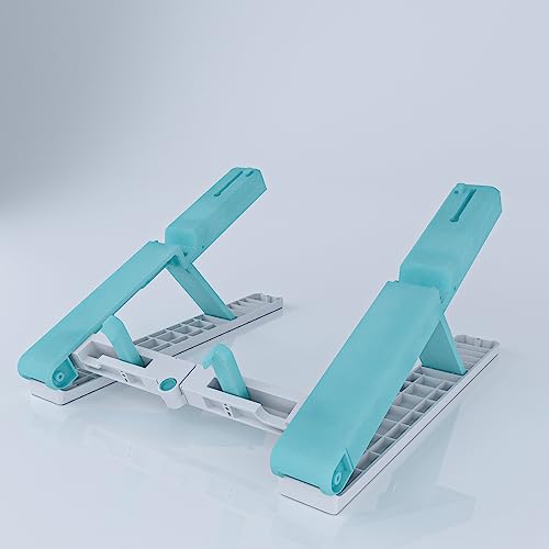 STRIFF Laptop Stand for Desk, Ergonomic Computer Stand Laptop Riser, Phone and Tablet Stand for Desk, Portable Laptop Elevator Holder Compatible with MacBook, Laptop,Tablet(WhiteSky) - Image 5