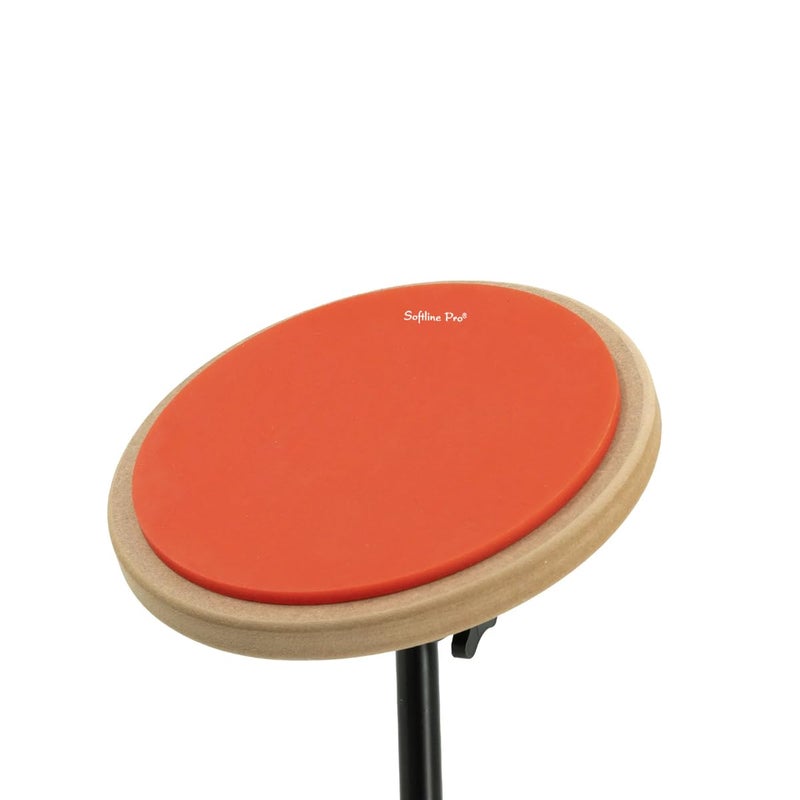 Softline Pro 8" Round Dumbed Drum Practice Pad Kit, Single Side with Stand (SP-DPPR-08-Kit-OG) - Image 2