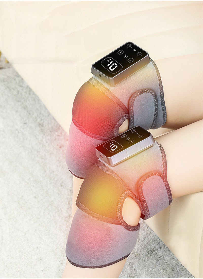 Jourvent Electric Heat Therapy Knee Massager for Joint Pain Relief, Shoulder & Elbow Therapy, Warm Knee Protector, Arthritis & Muscle Relaxation.  - Image 1