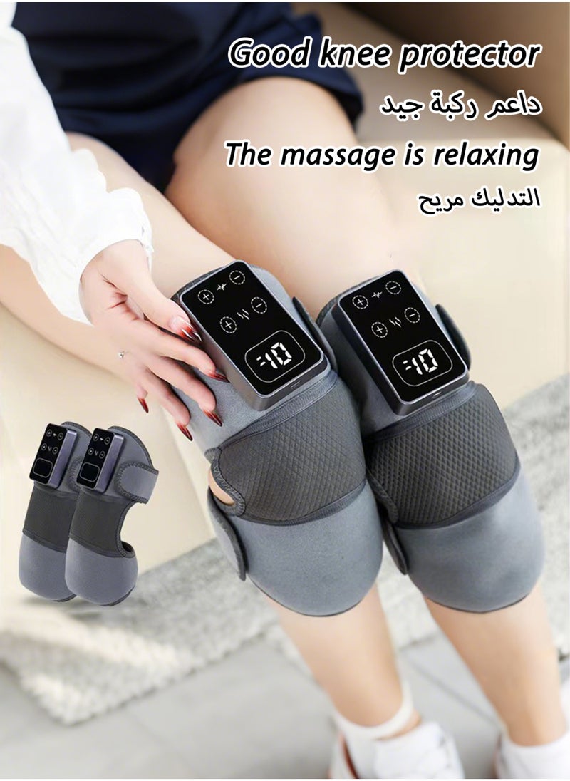 Jourvent Electric Heat Therapy Knee Massager for Joint Pain Relief, Shoulder & Elbow Therapy, Warm Knee Protector, Arthritis & Muscle Relaxation.  - Image 3