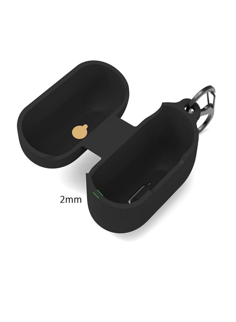 غطاء حافظة متوافق مع سماعات سامسونج جالكسي بودز 3 | بودز 3 برو (أسود) - Image 2