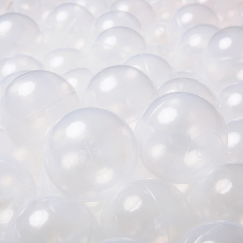 TRENDPLAY Plastic Balls for Ball Pits - Pack of 50 Hollow Balls- Safe and Exciting Playtime - Perfectly for Baby Pools, Birthday Party Decoration, Clear - Image 4