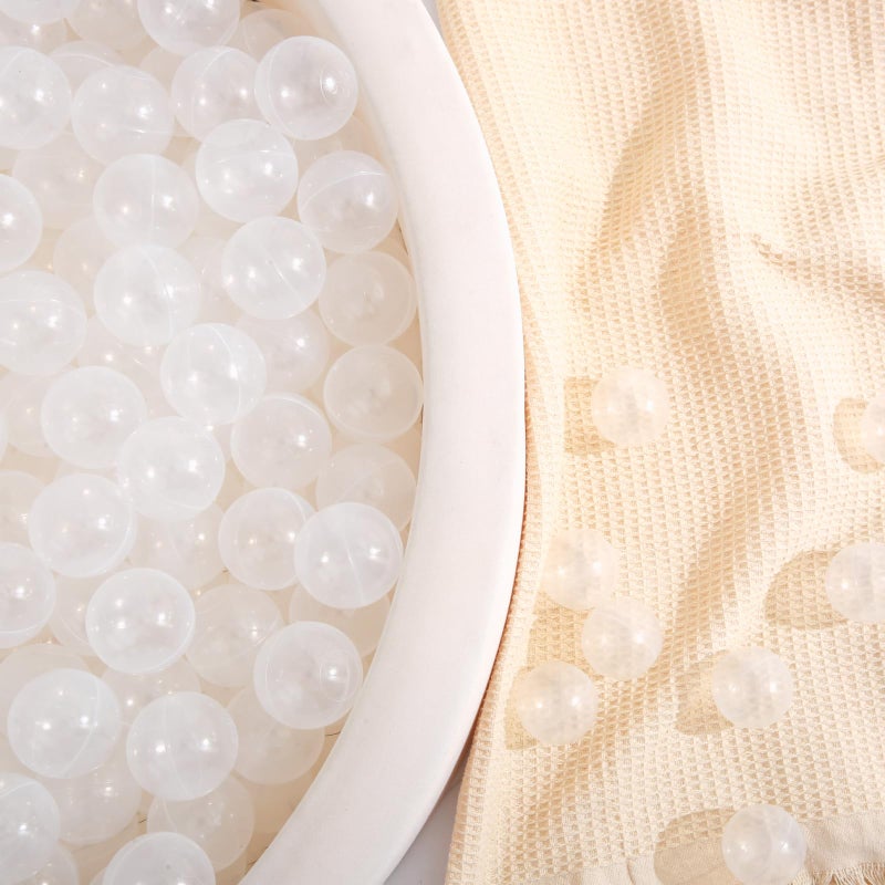 TRENDPLAY Plastic Balls for Ball Pits - Pack of 50 Hollow Balls- Safe and Exciting Playtime - Perfectly for Baby Pools, Birthday Party Decoration, Clear - Image 2
