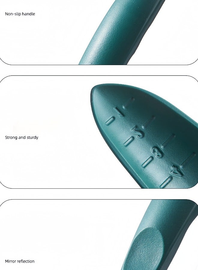 Gardening tools plastic shovel set for planting flowers, digging and loosening soil three-piece set suitable for home gardening, outdoor seaside (dark green) - Image 4