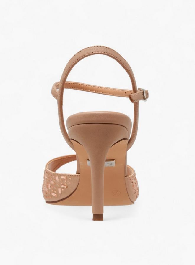 سيليست صنادل نسائية بكعب خنجر مزخرف - Image 5