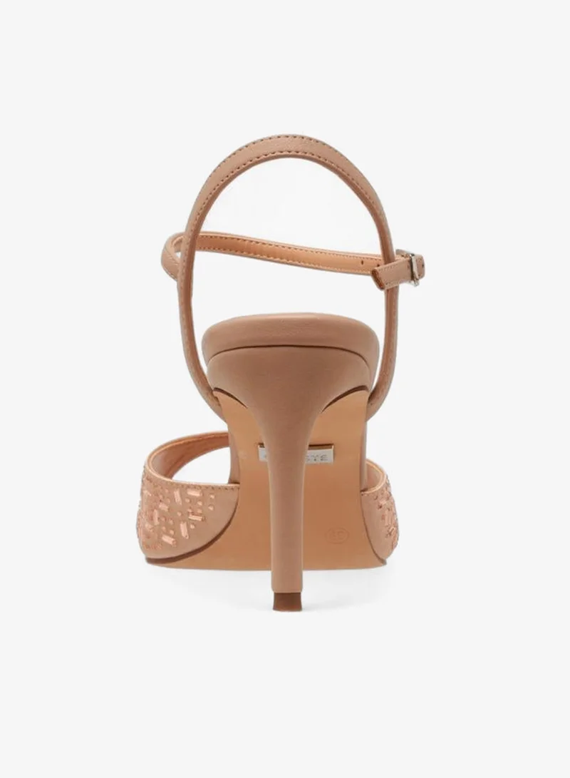 Celeste PINK Women Embellished Stiletto Heel Sandals for Women | Best Price UAE