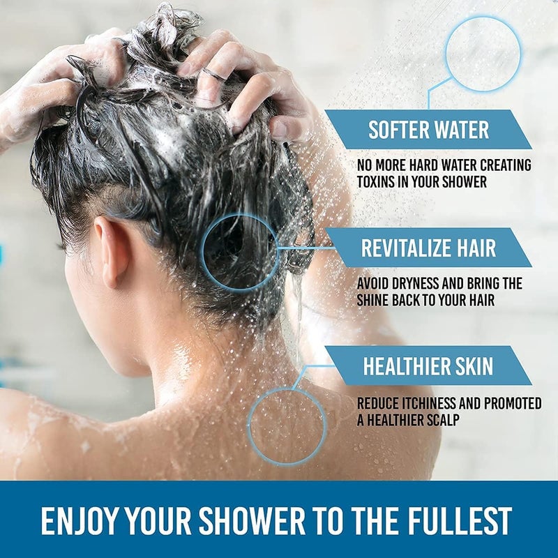 Womdee 4 Pack 15 Stage Shower Filter Replacement Cartridge, Shower Filter for Hard Water, Universally Compatible with Any Similar Design, Shower Water Softener with High Output - Image 4