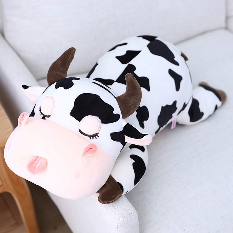 Jensquaify Cute Cow Plush Pillow Soft Cow Plushie Hugging Pillow Gifts for Kids 196 - Image 3