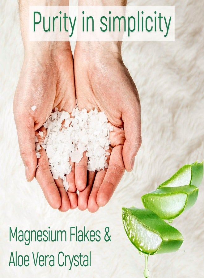 Magnum Solace Magnesium Bath Flakes - Dead Sea Salt - Dead Sea Salts for Soaking - Magnesium Flakes for Bath - Enhanced with Aloe Vera (10 Pound) - Image 3