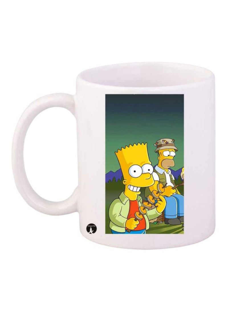 RKN The Simpsons Printed Mug White/Yellow/Red Standard Size