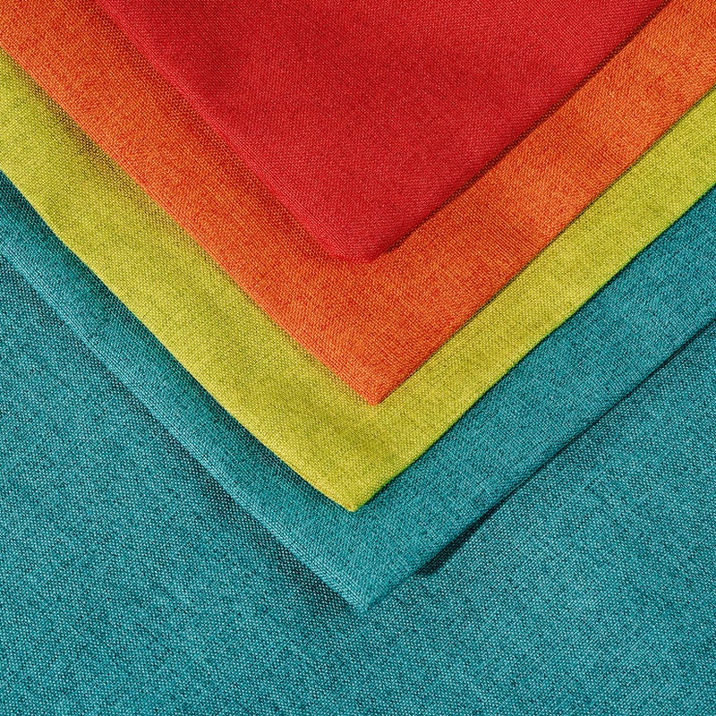 yeabwps Pack of 4 Decorative Outdoor Waterproof Throw Pillow Covers ONLY Square Garden Cushion Cases for Patio, Couch, Tent and Sofa, 18 x 18 Inches, (Yellow, Red, Orange, Blue-Green) - Image 4