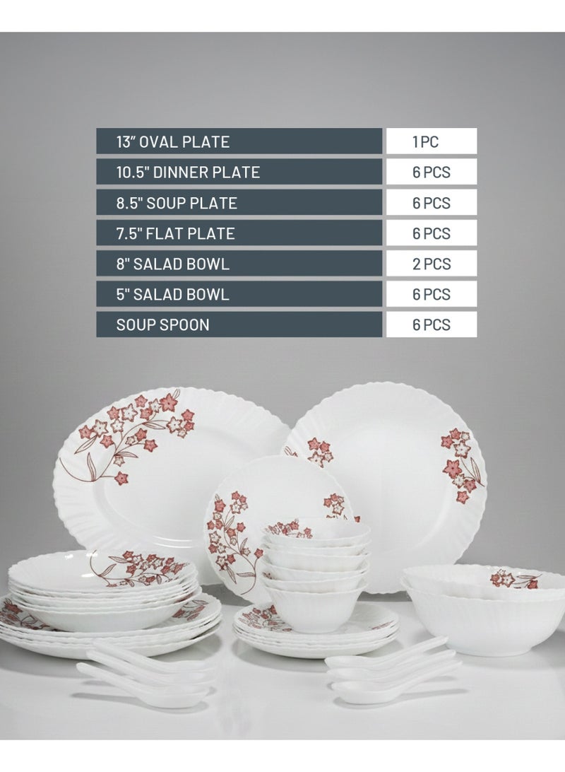 ديلكاسا طقم عشاء 33 قطعة أوبالوير - Image 5