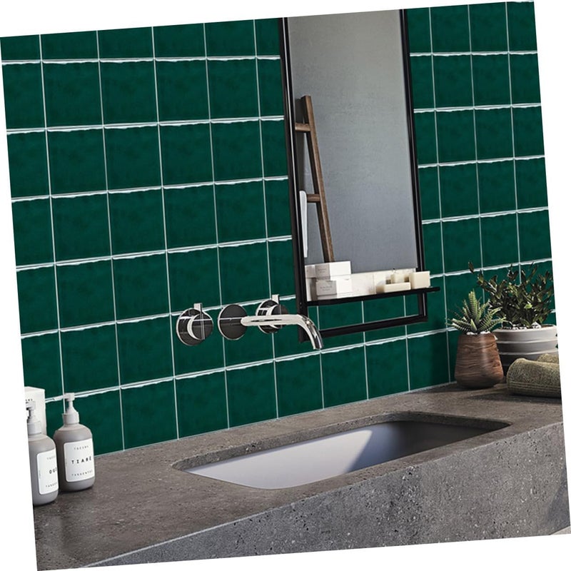 MAGICLULU 10pcs Waterproof PVC Kitchen Tile Decal Stickers, Removable Self-Adhesive Wall Stickers for Home Decor, 15x15cm Peel and Stick Backsplash Tiles - Image 5