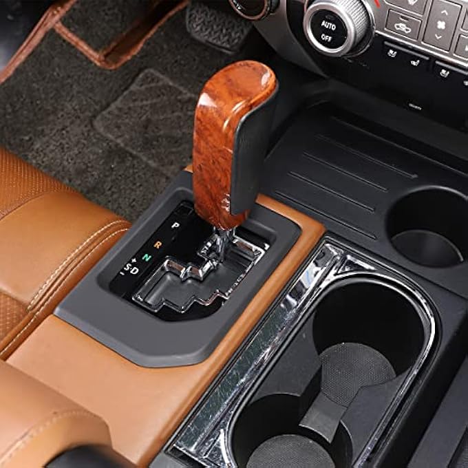 ريحني غطاء لوحة ناقل الحركة من TOYCIDFG لطراز تويوتا تندرا 20142021 زينة ناقل الحركة للسيارة ملحقات الزينة الأسود غير اللامع - Image 5