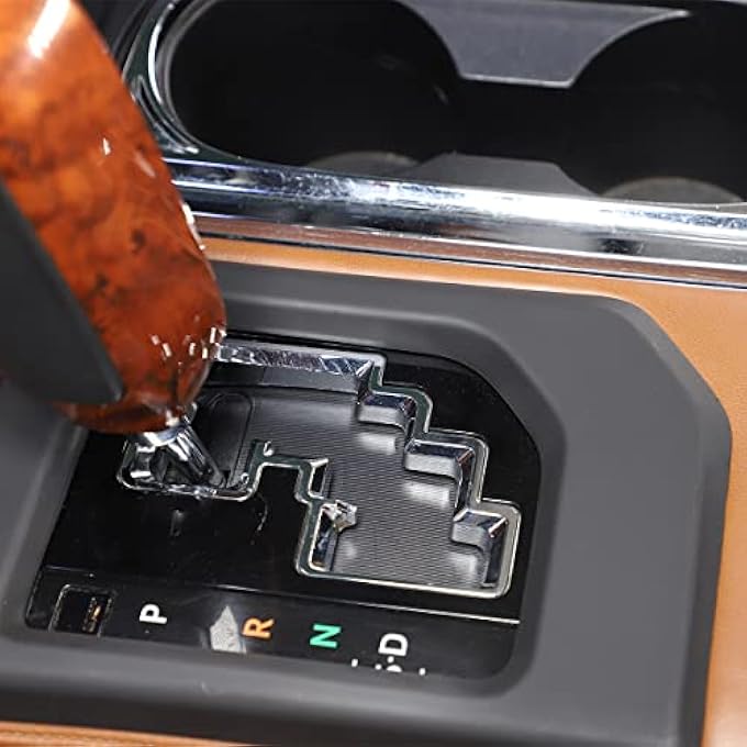 ريحني غطاء لوحة ناقل الحركة من TOYCIDFG لطراز تويوتا تندرا 20142021 زينة ناقل الحركة للسيارة ملحقات الزينة الأسود غير اللامع - Image 4