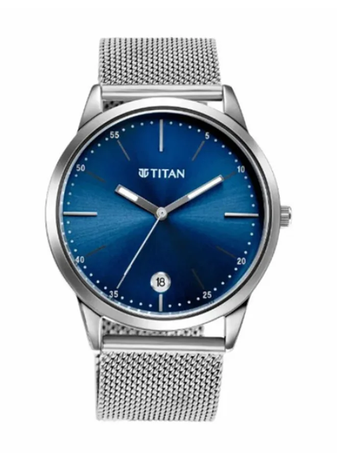 تيتان Elmnt Midnight Blue Dial Stainless Steel Strap Watch