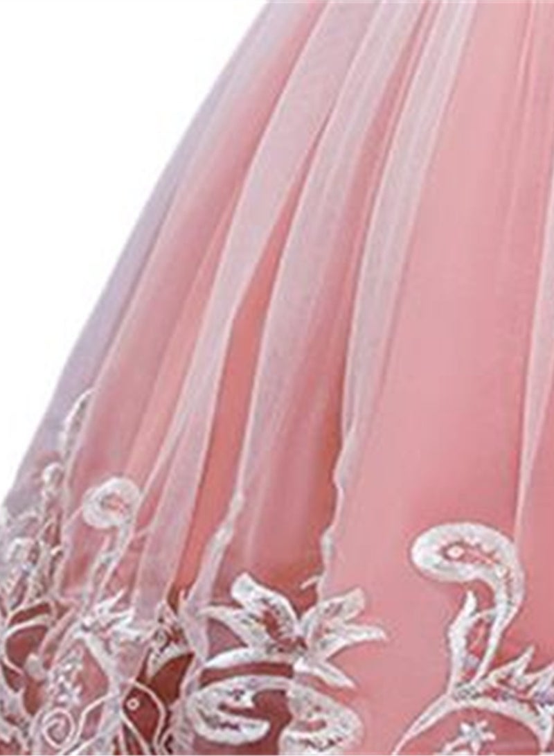 Girls Dress Sleeveless Mesh Performance Host Princess Dress Costumes - Image 2