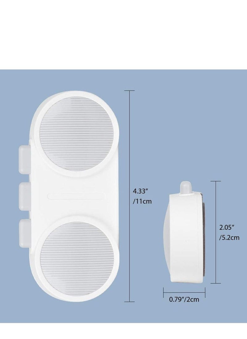 Baby Safety Door Lock, French Fridge Freezer Refrigerator Lock Cabinet Cupboard Lock for Childproof Pet Proofing Easy to Install and Use 3M Adhesive No Tools Need or Drill (White) - Image 2