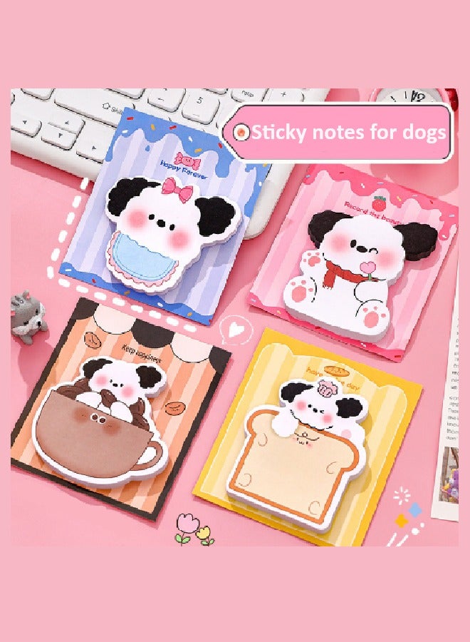 4-Piece Sticky Notes – Cute Animal Design Sticky Pads for Home, Office & School - Image 1