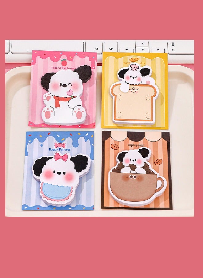 4-Piece Sticky Notes – Cute Animal Design Sticky Pads for Home, Office & School - Image 3