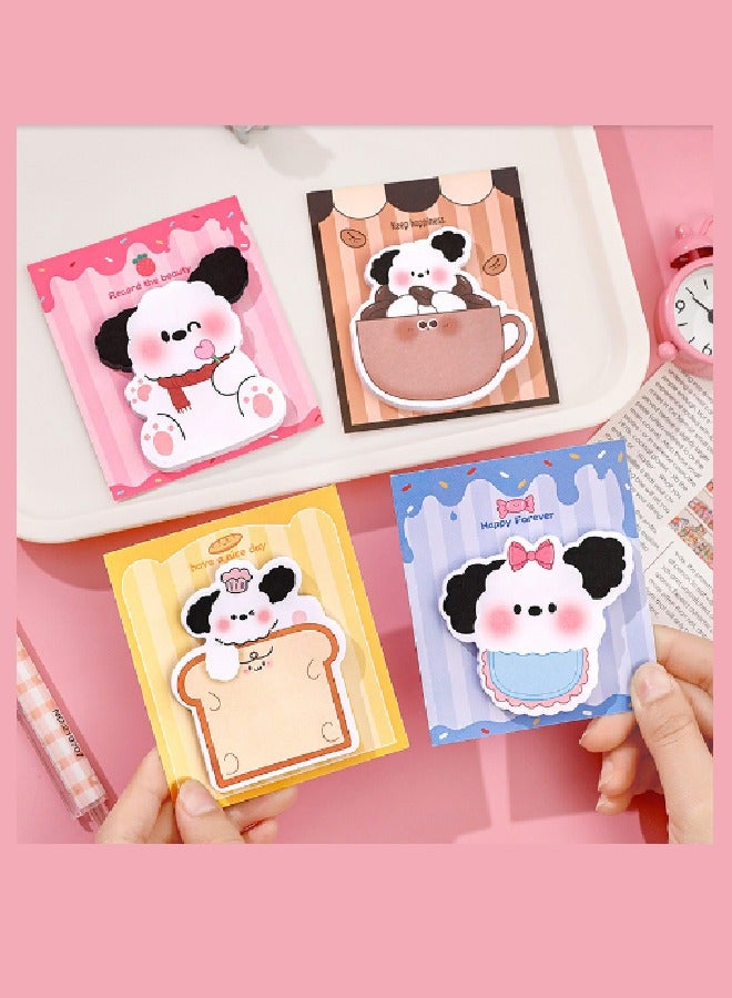 4-Piece Sticky Notes – Cute Animal Design Sticky Pads for Home, Office & School - Image 2