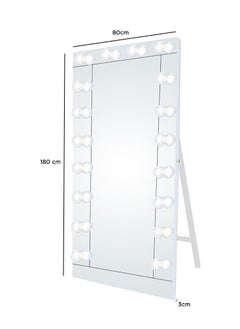 VANITY LIVING VANITY LIVING Full Length Mirror with Lights,18 LED Lighted Body Mirror, Free Standing Floor Large Mirror with Dimmable Bulbs, Wall-Mounted and Standing Mirror for Bedroom  - Image 3