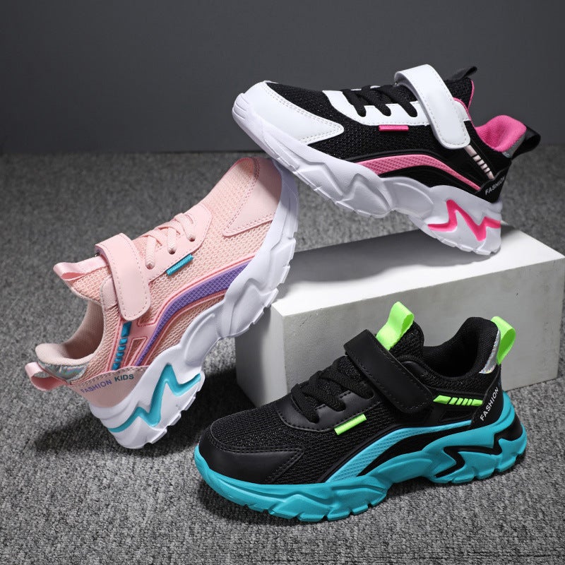 Mesh Sneakers Lightweight Flexible Sole Walking Shoes For Kids Indoor And Outdoor Activities - Image 2