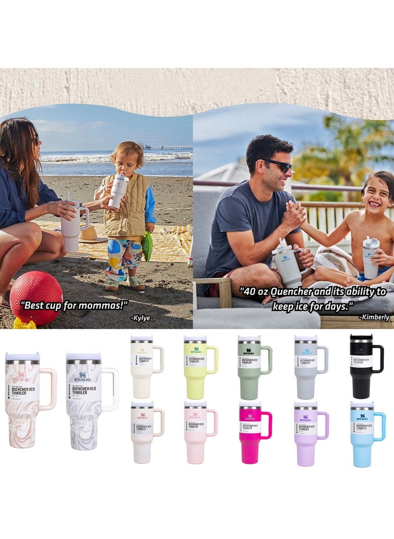 Stanley - Stainless Steel Vacuum Insulated Tumbler with Lid and Straw for Water, Iced Tea or Coffee, Smoothie More 40oz - Image 1