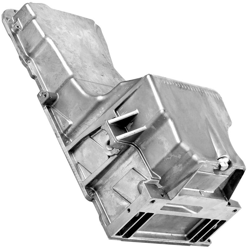 APDTY 375246 Engine Oil Pan Assembly w/Drain Plug (Aluminum, 4.8L 5.3L 6.0L LS Engine; Replaces 12579273, 11562588, 264315, GMP53A) - Image 4