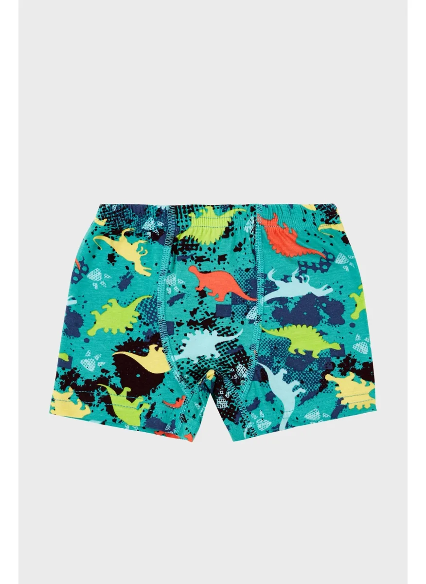 ليلا Patterned Stretch Cotton 5 Pack Boxer Boy Boxer 6651005DINO