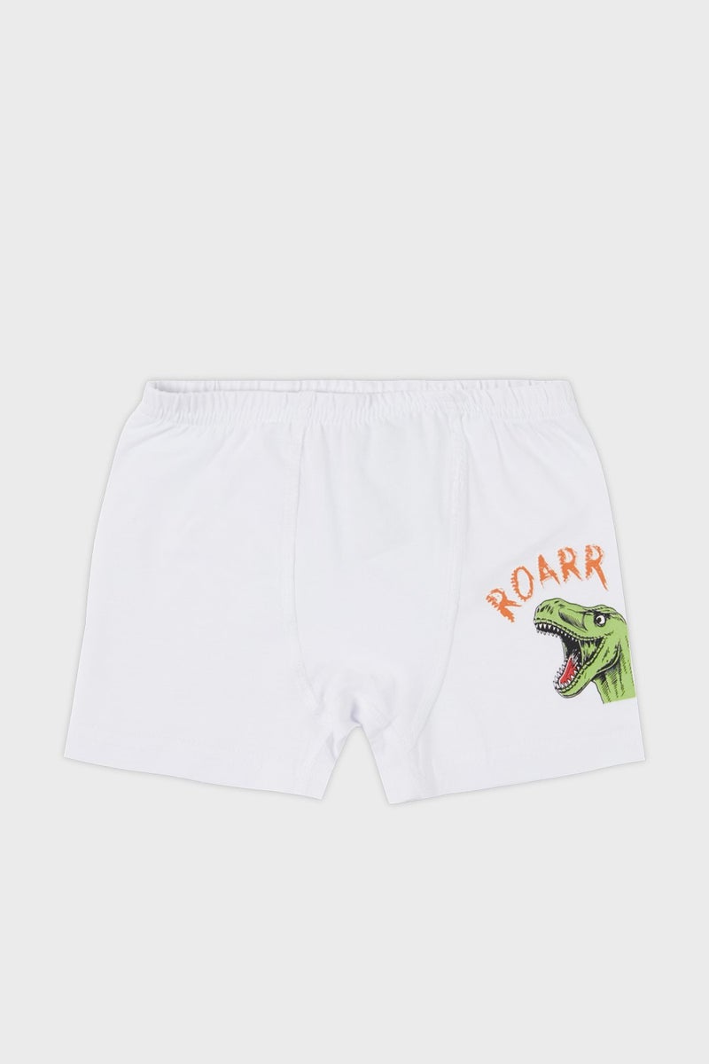 Lela Patterned Stretch Cotton 5 Pack Boxer Boy Boxer 6651005DINO  - Image 5