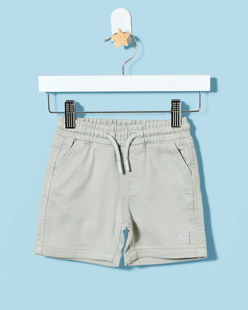 REDTAG Infant Boys Grey Denim Shorts