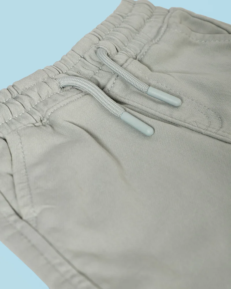 REDTAG Infant Boys Grey Denim Shorts