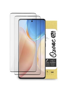 BGM Tempered Glass Protector Compatible for vivo X70 Pro/Pro Plus HD Glass Screen Protector [2 Per Pack] Shock Proof, Anti-Scratch Screen Guard for vivo X70 - Black (Vivo X70 Pro Plus)