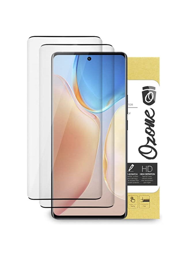BGM - BGM Tempered Glass Protector Compatible for vivo X70 Pro/Pro Plus HD Glass Screen Protector [2 Per Pack] Shock Proof, Anti-Scratch Screen Guard for vivo X70 - Black (Vivo X70 Pro Plus) - Image 1