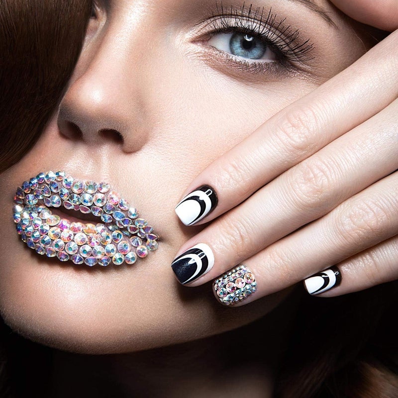 eBoot 1440 Pack Crystal Flat Back Rhinestone Round Diamante Gems NonSelfAdhesive Crystal AB 5 MM - Image 4