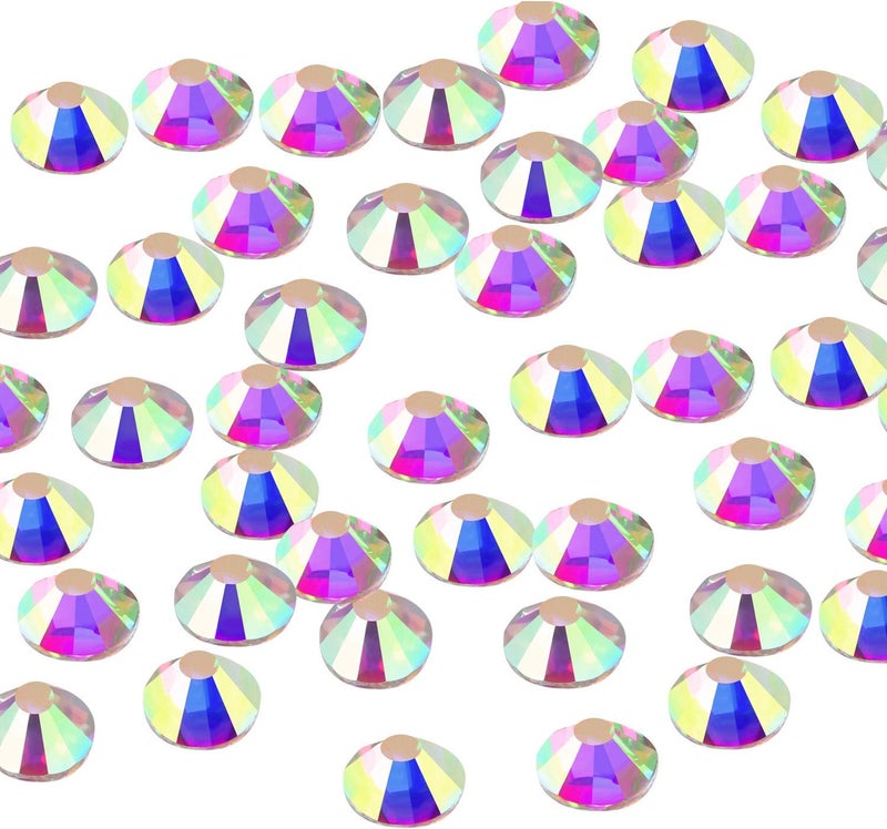 eBoot 1440 Pack Crystal Flat Back Rhinestone Round Diamante Gems NonSelfAdhesive Crystal AB 5 MM - Image 3