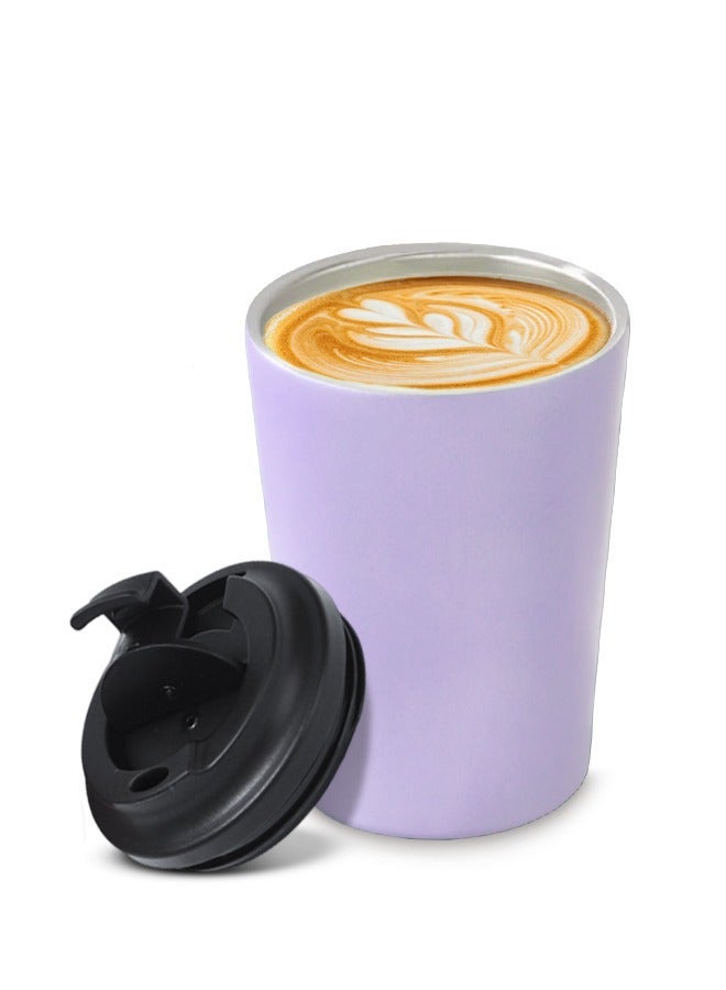 Travel Coffee Mug - Stainless Steel Insulated Tumbler with Leak-Proof Lid, Solid & Metallic Colors, Keeps Beverages Hot or Cold, Perfect for Commute, Office, or Travel 12oz/560ml - Image 5