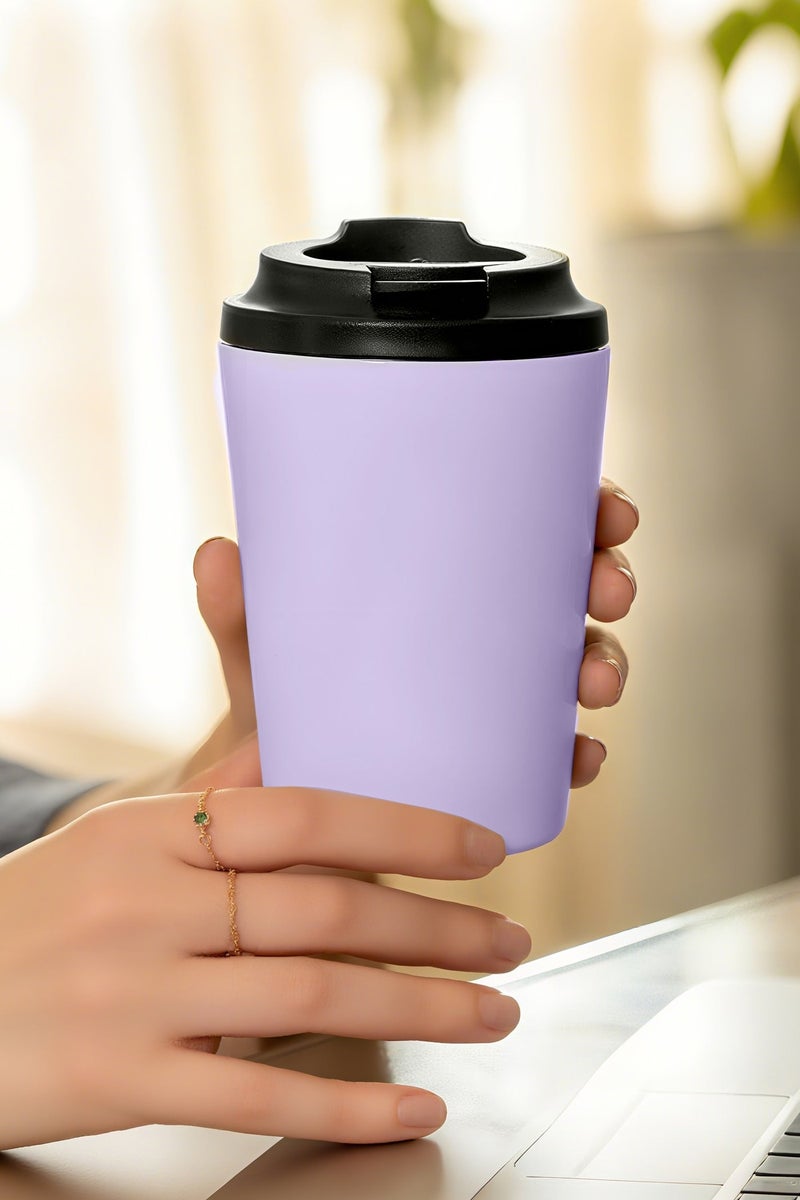 Travel Coffee Mug - Stainless Steel Insulated Tumbler with Leak-Proof Lid, Solid & Metallic Colors, Keeps Beverages Hot or Cold, Perfect for Commute, Office, or Travel 12oz/560ml - Image 1