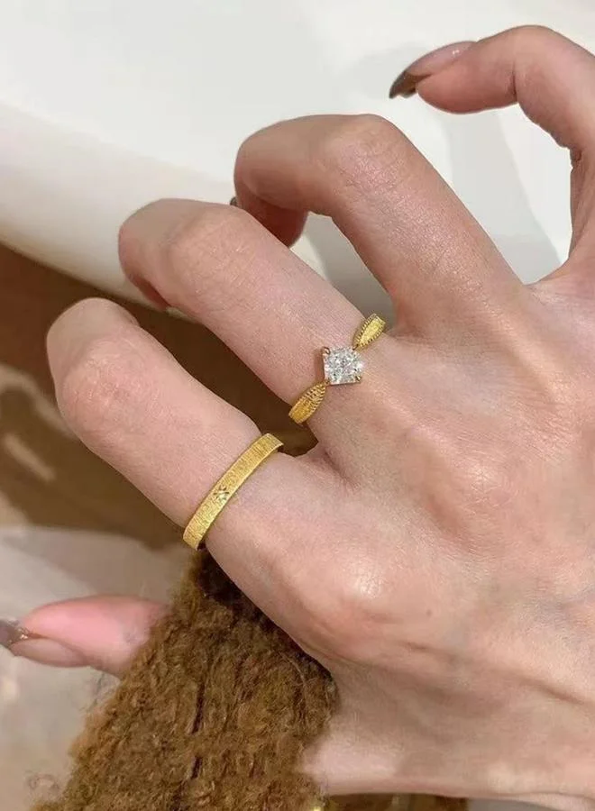 Take Two Pack of 2 - Golden Embellished Rings