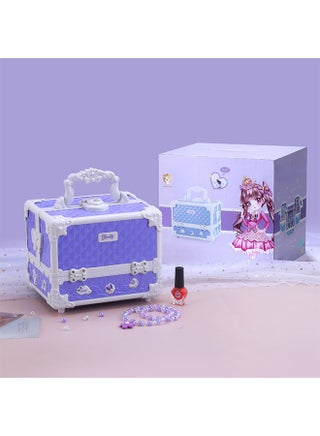 Kids Makeup Kit, Real Kids Makeup Set Washable Makeup Set Toys for Girls with Portable Makeup Box Including Lipstick, Eye Shadows and So On, Girls Toys for Girls Aged 3+ Year Old - view 5