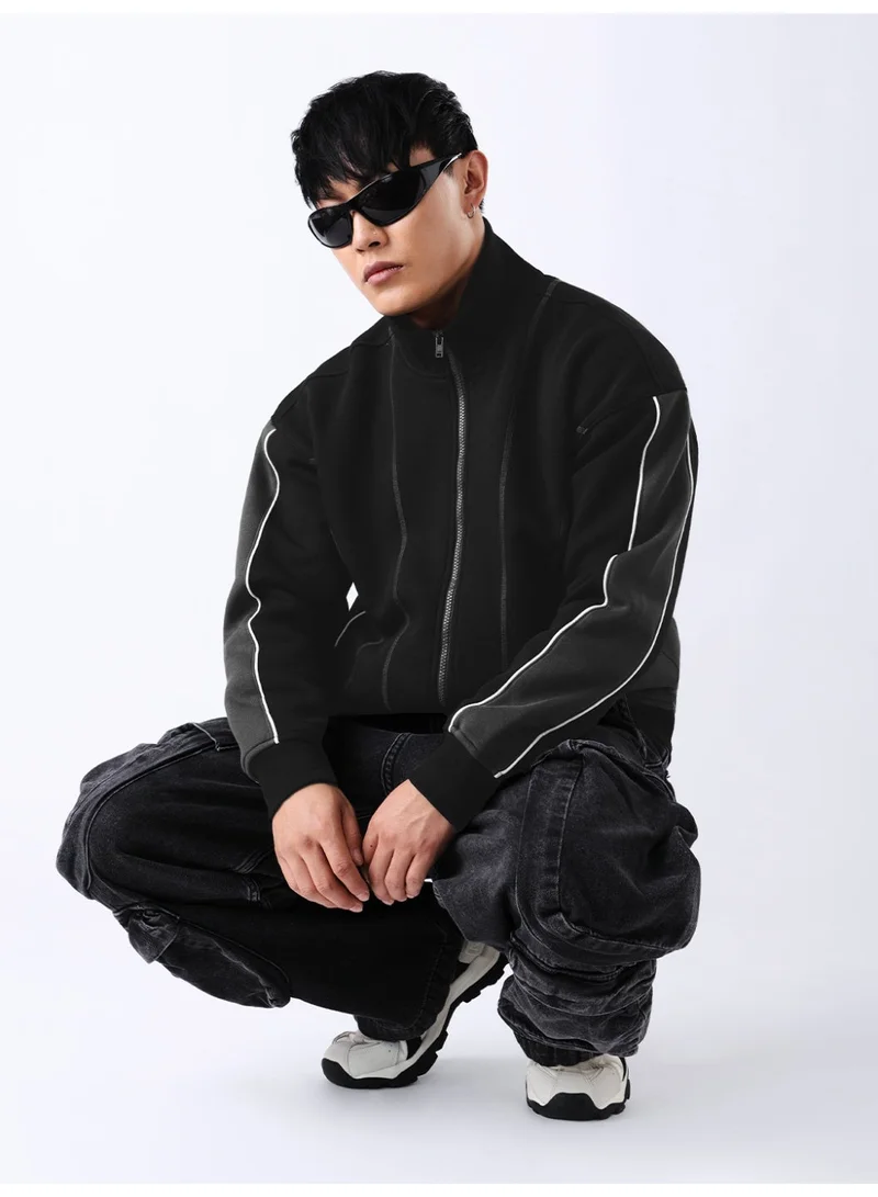 The Souled Store  The Souled Store Men Matrix Darkline Colourblocked Multicolour Oversized Varsity Jackets for Men | Best Price UAE