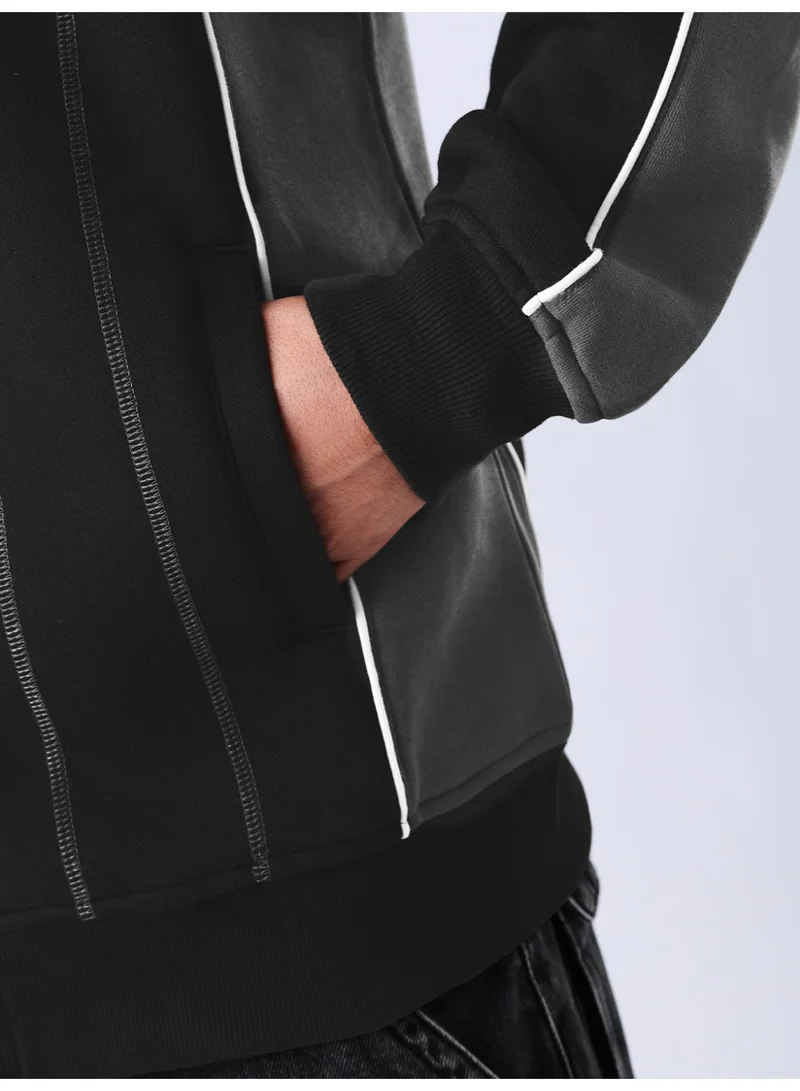 The Souled Store  The Souled Store Men Matrix Darkline Colourblocked Multicolour Oversized Varsity Jackets for Men | Best Price UAE
