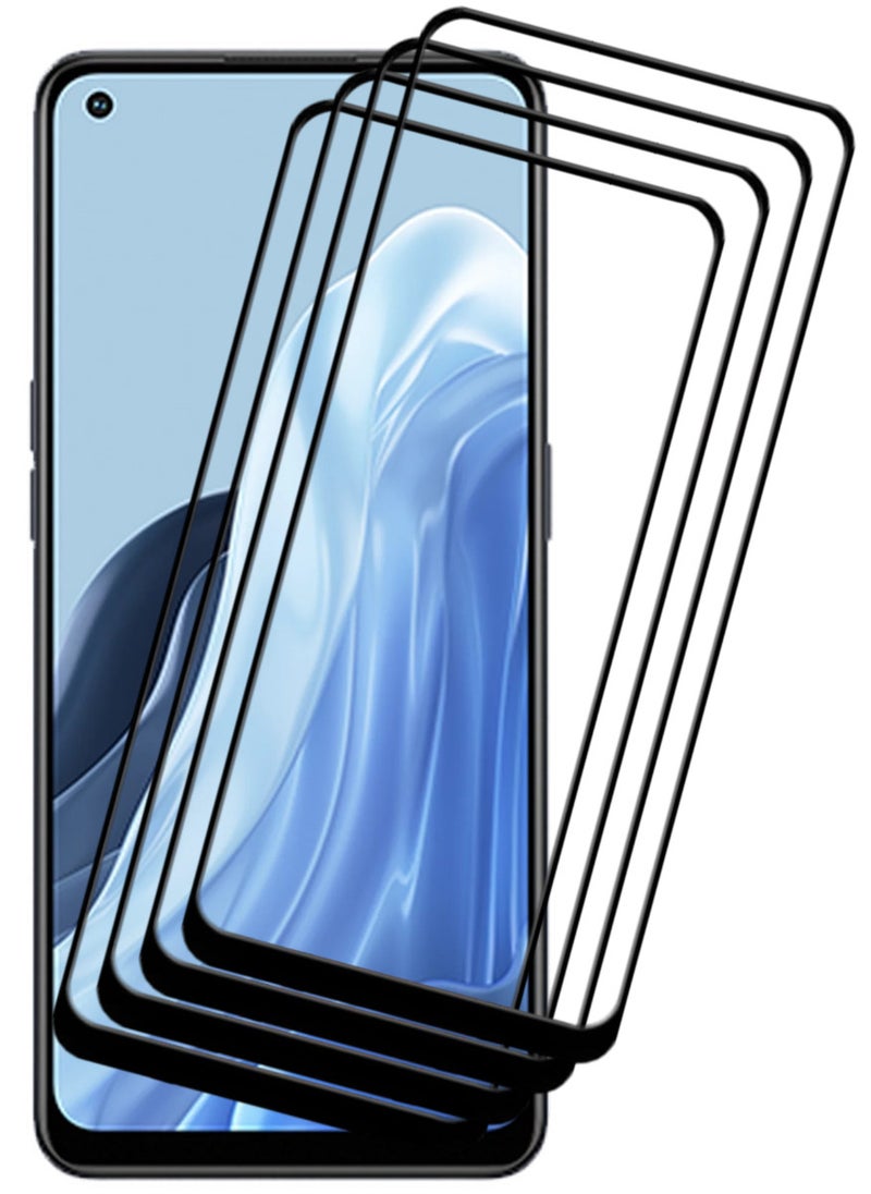 ACLIX 4 Pieces Antistatic ESD Dustproof Premium Quality High Definition Tempered Glass Screen Protector Designed For Oppo Reno7 - Image 1